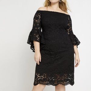 On Sale - Off The Shoulder Sexy Black Dress (never worn)